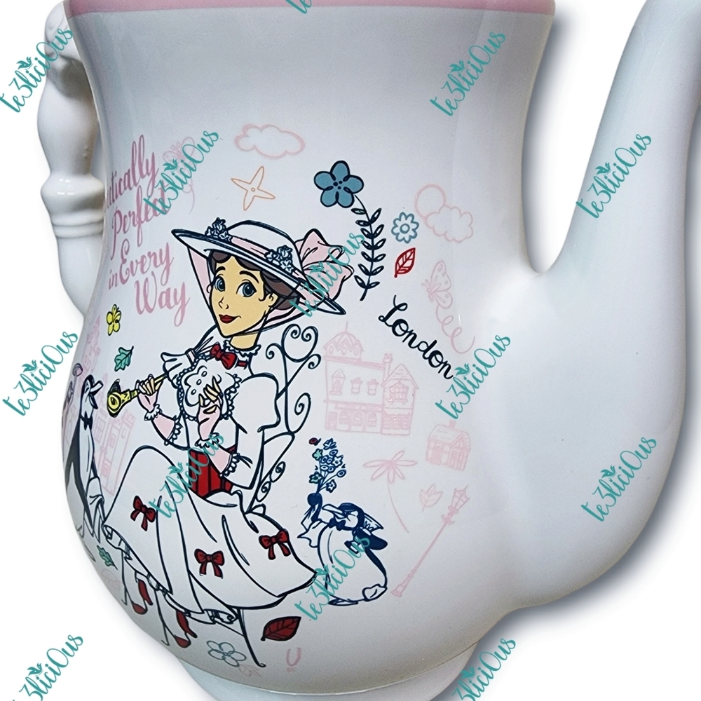 DISNEY PARKS MARY POPPINS TEAPOT - Picture 5 of 9